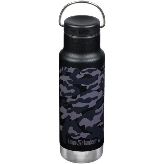 Klean Kanteen Gourde isolante Classic 355 ml avec bouchon à anneau - Black Camo