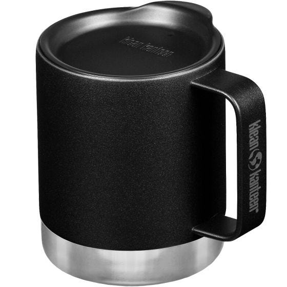 Klean Kanteen 355ml Insulated Camp Mug w/Tumbler Lid - Noir