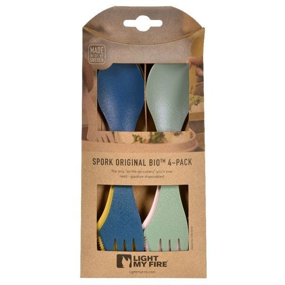 Light My Fire Cuillère Original Bio 4 Pack - Multi Colour