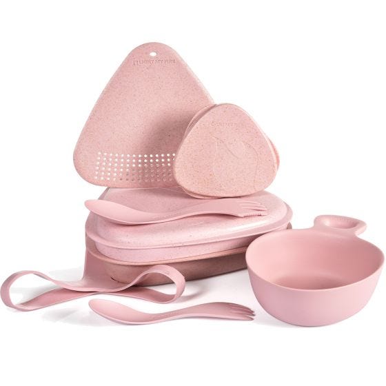 Light My Fire Ensemble Outdoor MealKit 8pcs - Dusty Pink