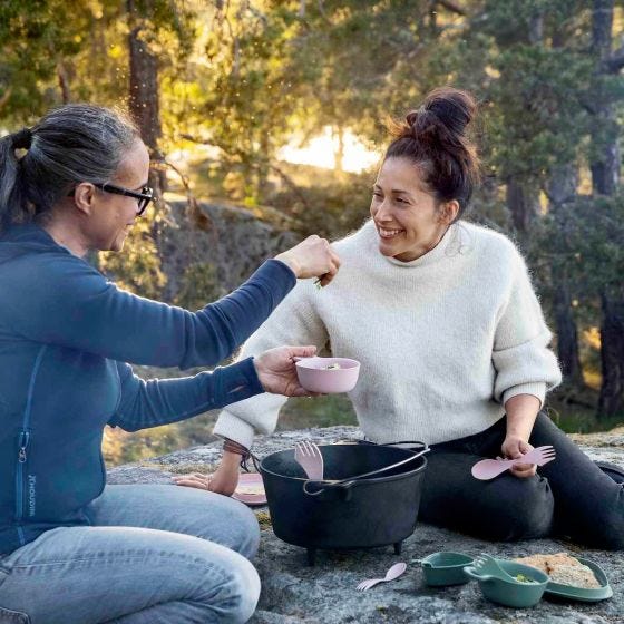 Light My Fire Ensemble Outdoor MealKit 8pcs - Dusty Pink
