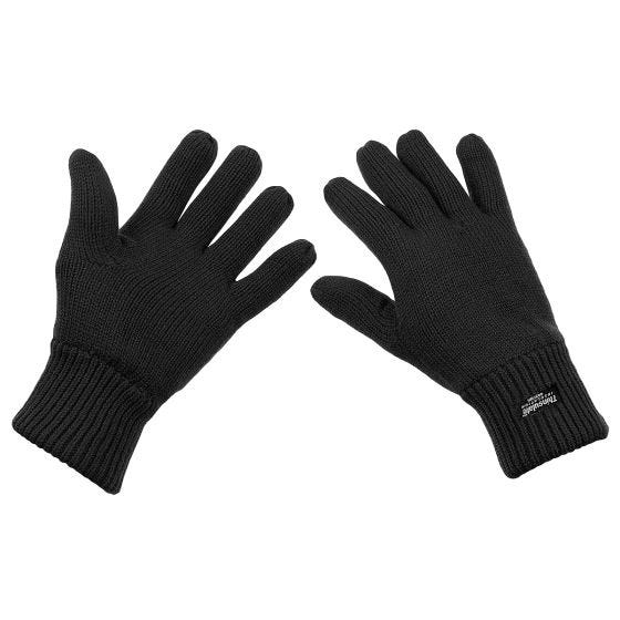 MFH Gants Knitted 3M Thinsulate - Noires