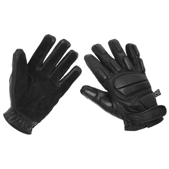 MFH Gants Protect Leather - Noires