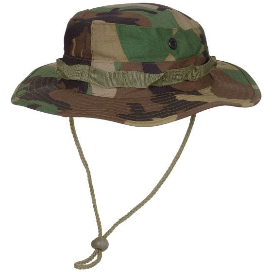 MFH Chapeau de brousse GI en Ripstop Woodland