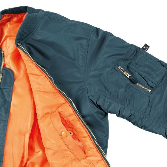 MFH Blouson style aviateur US MA1 - Bleu