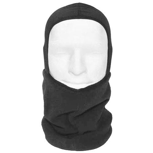 MFH Écharpe tube en polaire avec section cagoule noire