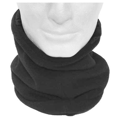 MFH Écharpe tube en polaire avec section cagoule noire