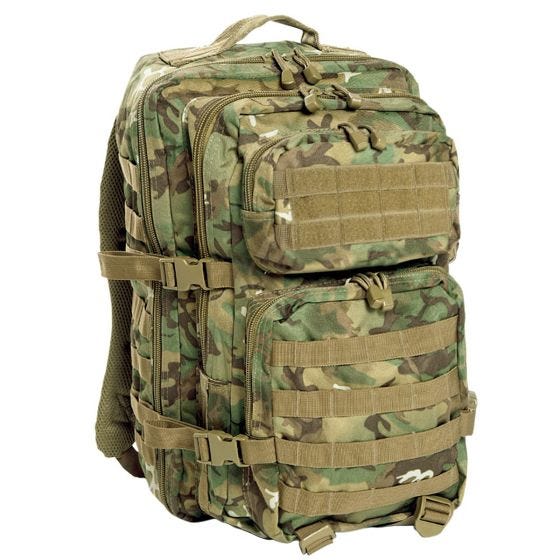 Mil-Tec Sac à dos US Assault MOLLE grande taille Arid Woodland