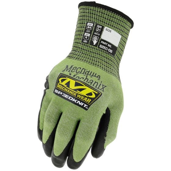 Mechanix Wear Gants utilitaires SpeedKnit High Cut - vert