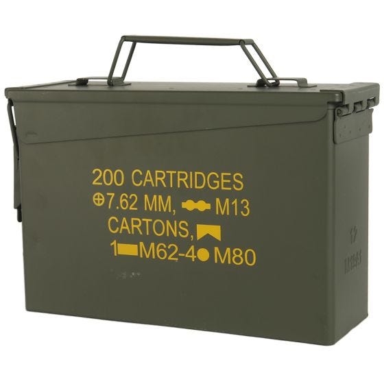 Mil-Tec Boîte à munitions US M19A1 Cal,30 vert olive