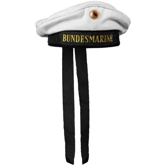 Mil-Tec BM Navy Hat with Insignia - Blanc