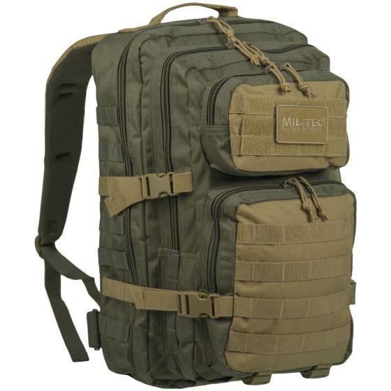 Mil-Tec Sac à dos US Assault Ranger Green/Coyote