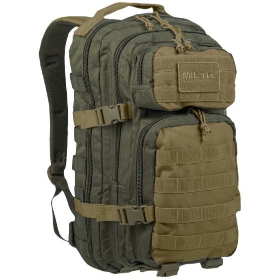 Mil-Tec Sac à dos US Assault MOLLE petite taille Ranger Green/Coyote