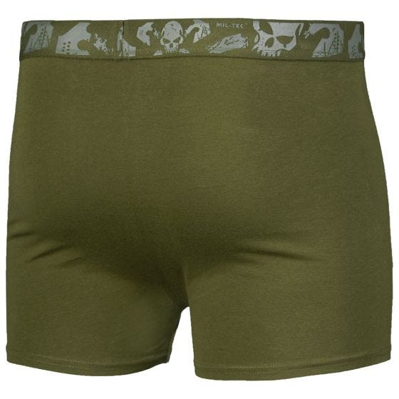 Mil-Tec Caleçon Lot de 2 Skull - Olive