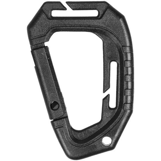Mil-Tec Lot de 2 mousquetons tactiques MOLLE noirs