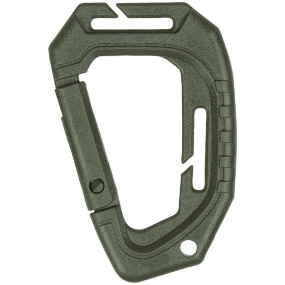 Mil-Tec Lot de 2 mousquetons tactiques MOLLE vert olive