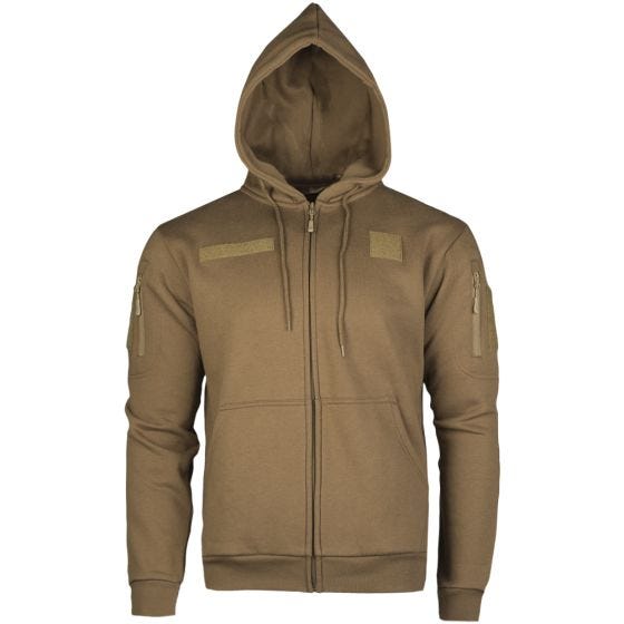 Mil-Tec Sweatshirt à capuche zippé Dark Coyote