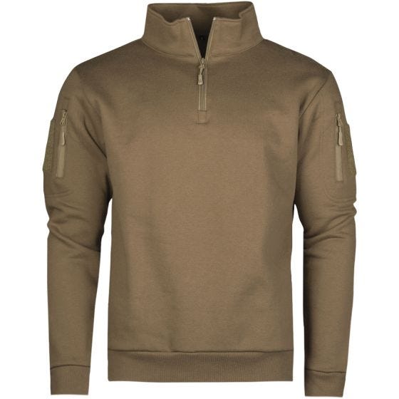 Mil-Tec Sweatshirt à fermeture Éclair tactique Dark Coyote
