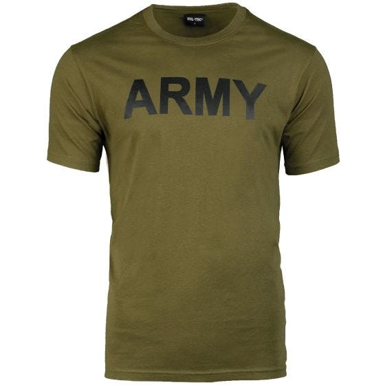 Mil-Tec T-shirt Army Print - Olive