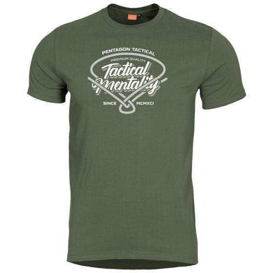 Pentagon T-shirt Ageron Tactical Mentality - Olive