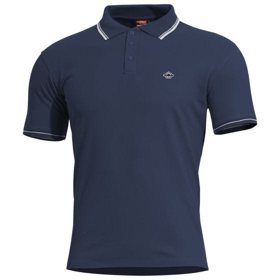 Pentagon Polo Aniketos Stripes - Bleu marine