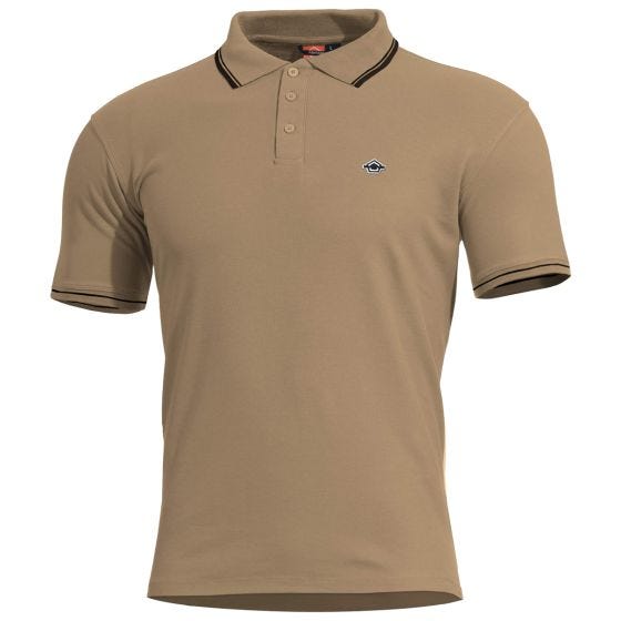 Pentagon Polo Aniketos Stripes - Tan Brown