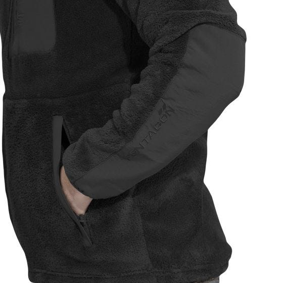 Pentagon Sweatshirt zippé sur toute la longueur Grizzly - Noir