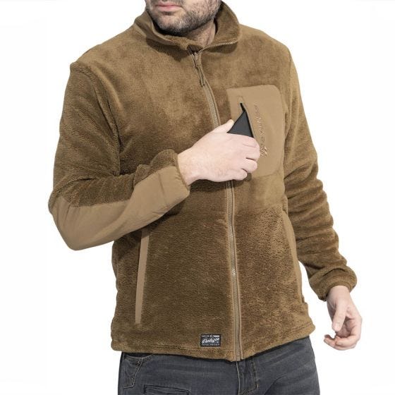 Pentagon Sweatshirt zippé sur toute la longueur Grizzly - Coyote