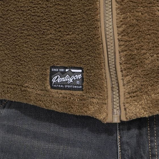 Pentagon Sweatshirt zippé sur toute la longueur Grizzly - Coyote