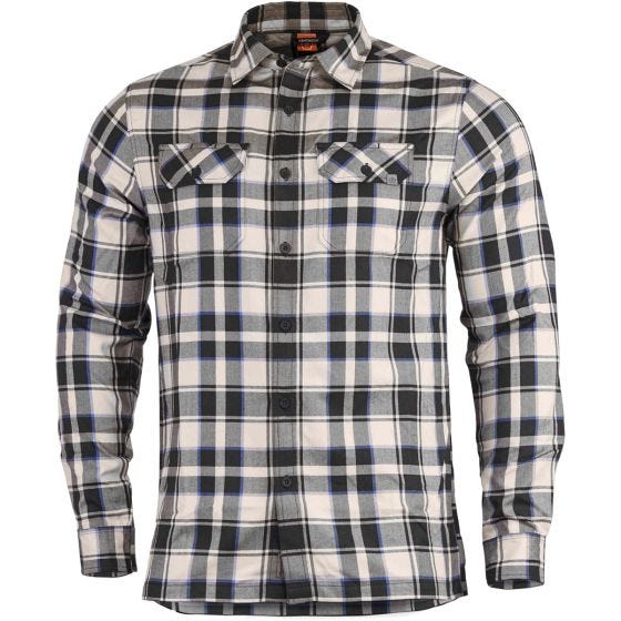 Pentagon Chemise en flanelle Drifter à manches longues Off White Checks
