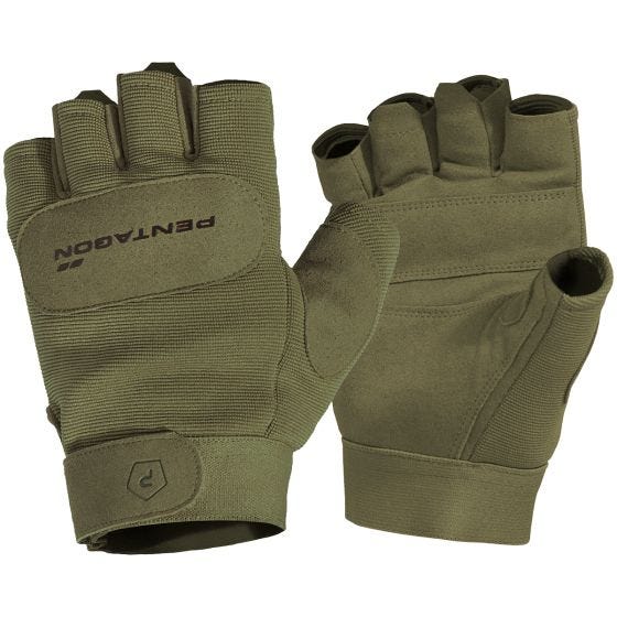 Pentagon Gants 1/2 Duty Mechanic vert olive