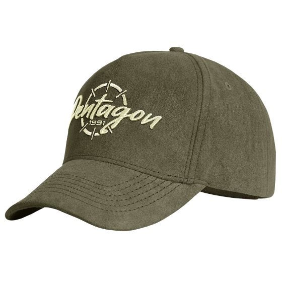 Pentagon Casquette Liam Velvet - vert olive