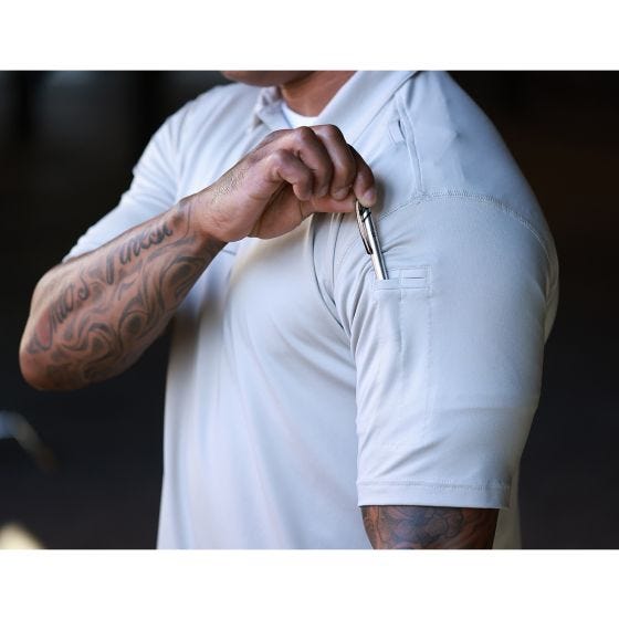 Propper Polo à manches courtes EdgeTec - Heather Grey