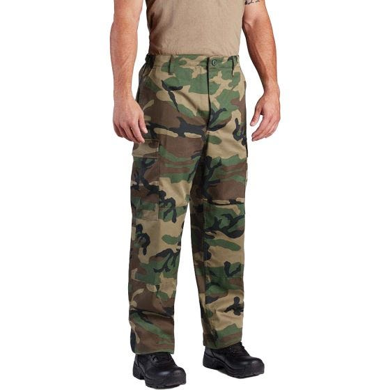 Propper Pantalon BDU en polycoton sergé avec braguette à boutons Woodland