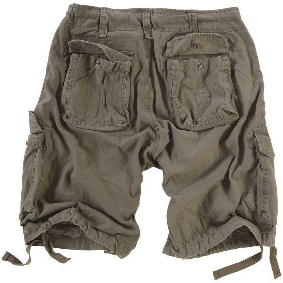 Surplus Short délavé Airborne Vintage vert olive