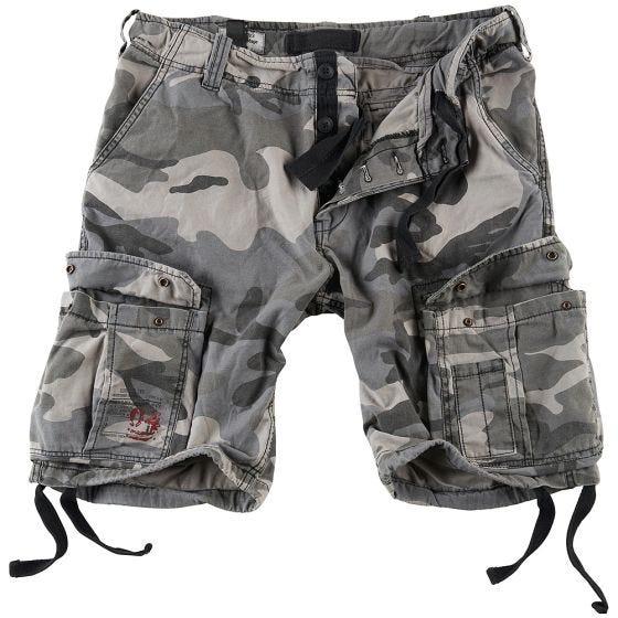 Surplus Short délavé Airborne Vintage Night Camo