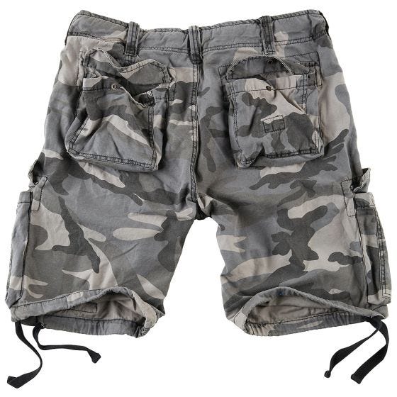Surplus Short délavé Airborne Vintage Night Camo