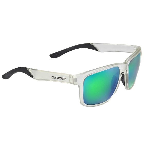 Swiss Eye Lunettes de soleil Life - Lentille Revo Verte / Monture Cristal Mat/Noir