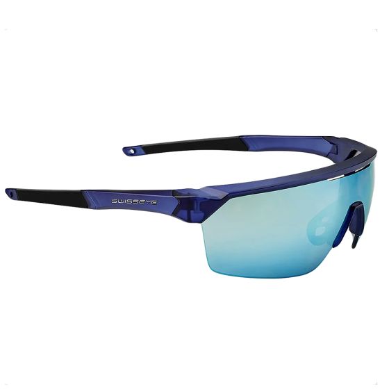 Swiss Eye Lunettes de soleil Sprint RX - Verres Smoke BW / Cristal Bleu Foncé Mat / Monture Noire
