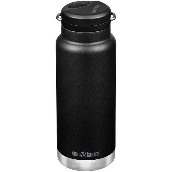 Klean Kanteen Gourde TKWide 946 ml isolante Twist Cap w/Straw - Noir