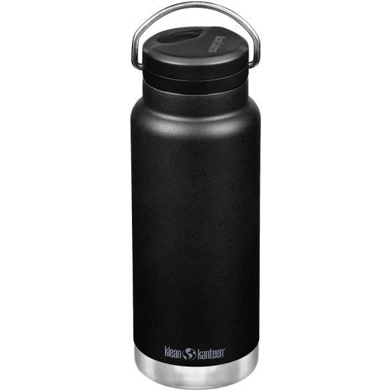 Klean Kanteen Gourde TKWide 946 ml isolante Twist Cap w/Straw - Noir