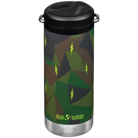 Klean Kanteen Gourde isotherme TKWide 355ml Twist Cap w/Straw - Electric Camo