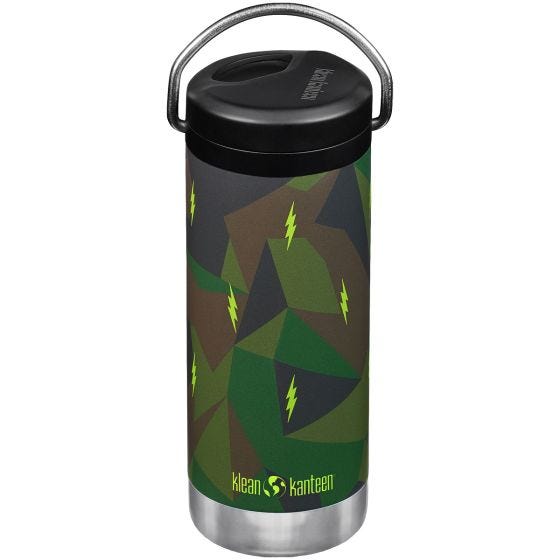 Klean Kanteen Gourde isotherme TKWide 355ml Twist Cap w/Straw - Electric Camo