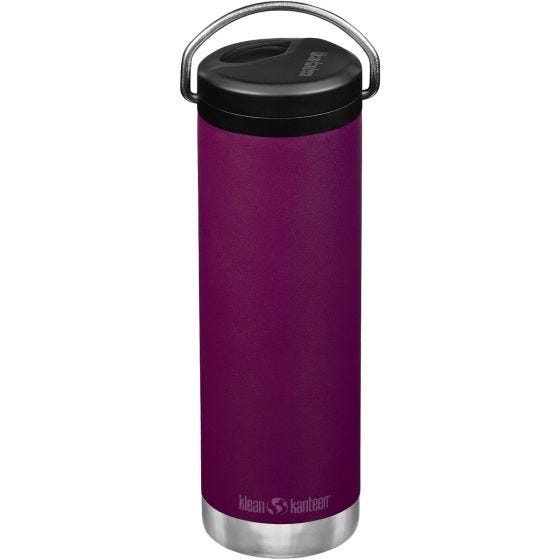 Klean Kanteen Gourde TKWide 592 ml isolante avec bouchon Twist Cap w/Straw - Purple Potion