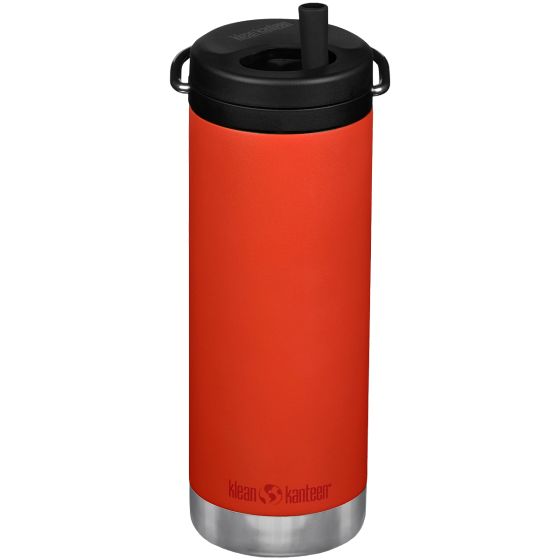 Klean Kanteen Gourde TKWide 473 ml isolante avec bouchon Twist Cap w/Straw - Tiger Lilly