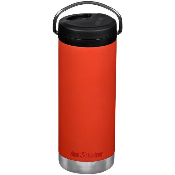 Klean Kanteen Gourde TKWide 473 ml isolante avec bouchon Twist Cap w/Straw - Tiger Lilly