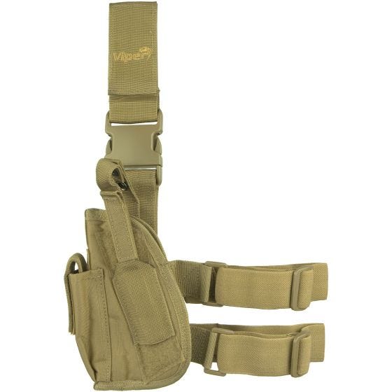 Viper Holster de cuisse tactique pour gaucher Coyote