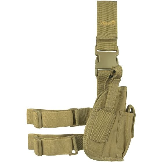 Viper Holster de cuisse tactique pour droitier Coyote