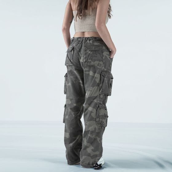 Surplus Pantalon pour femme Airborne Vintage - Black Camo