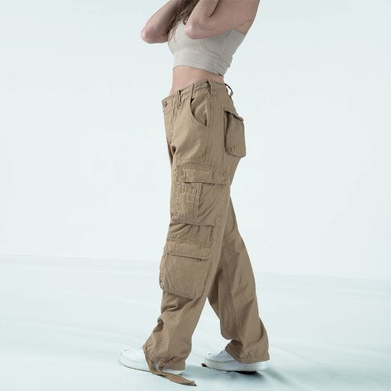 Surplus Pantalon pour femme Airborne Vintage - Coyote